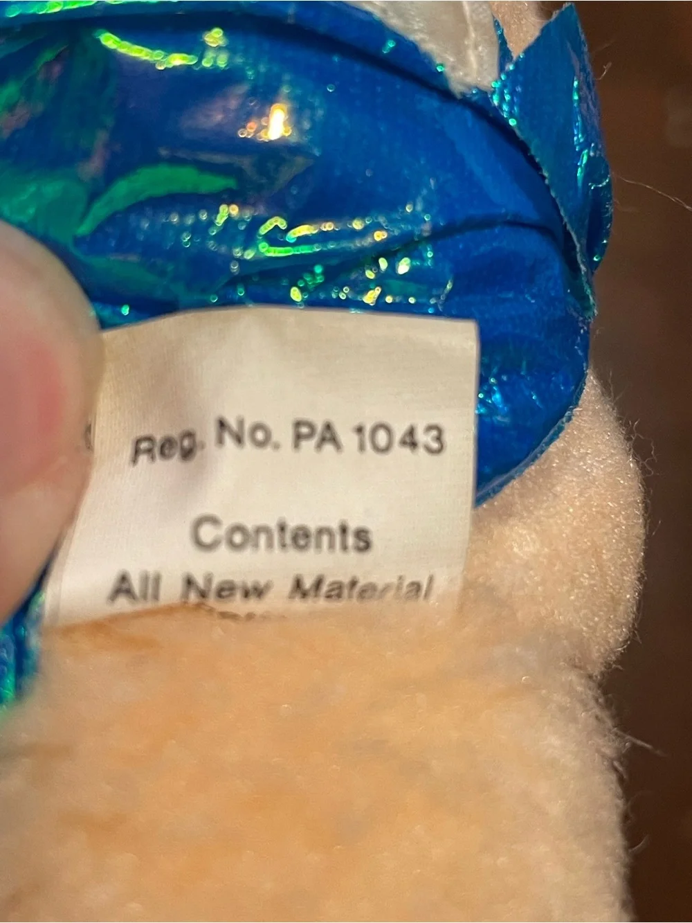 Hallmark Tuggins 1984 Vintage Plush Toys Blue & Pink, 7-inch